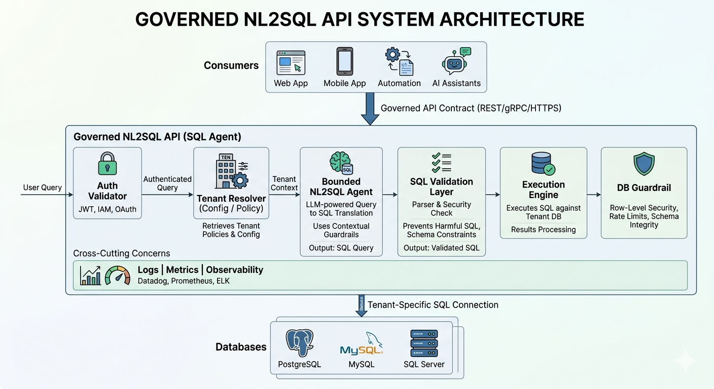 Natural language to SQL at enterprise scale: a governed API—and how MCP ...